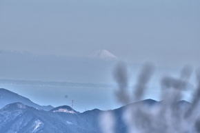 奈良県御杖村三峰山 霧氷と富士
